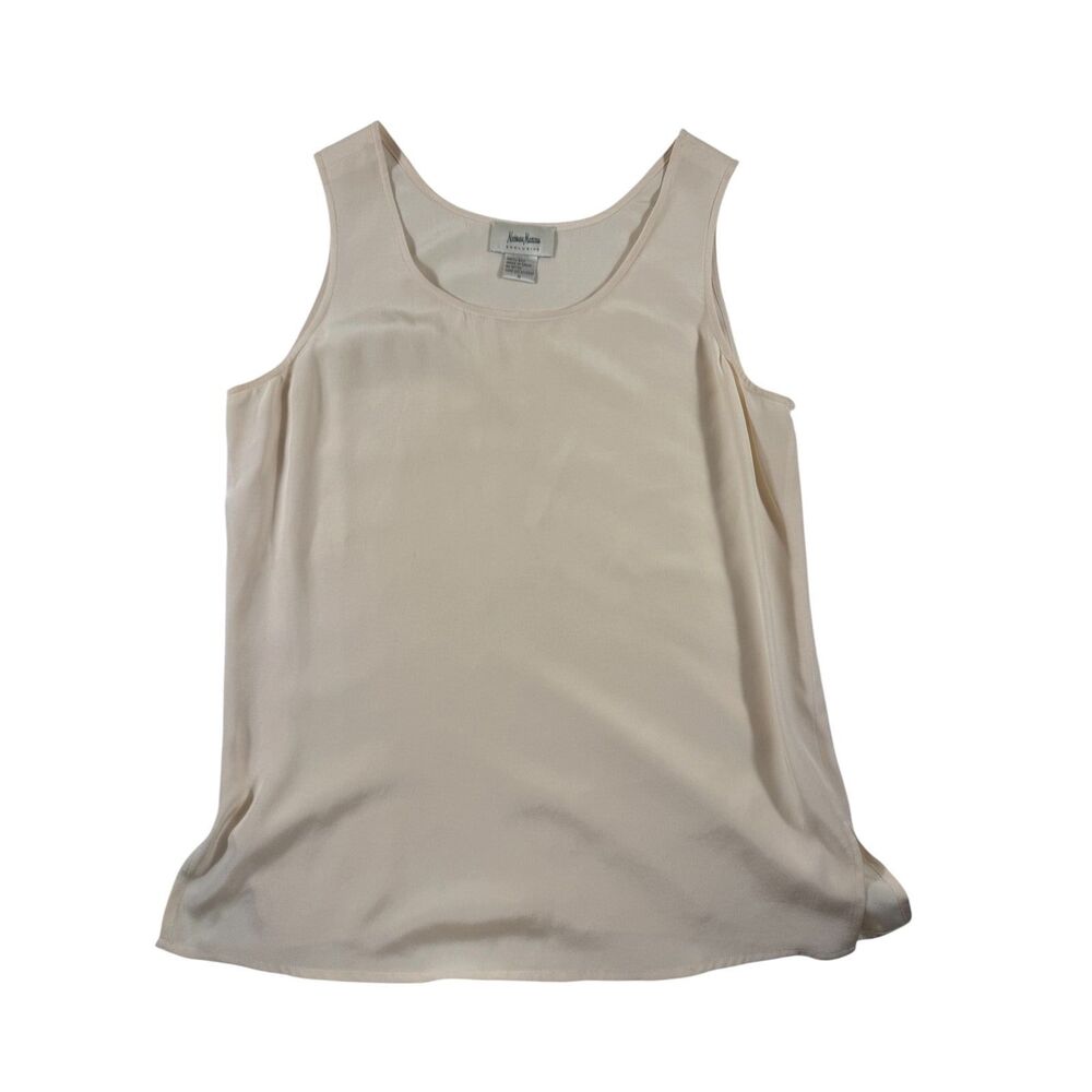 Neiman Marcus Cream 100% Silk Cami Top Size Small